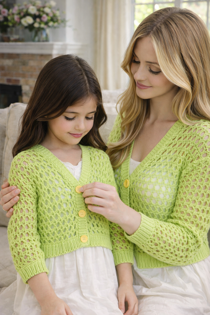 Mesh Cardigan Crochet Pattern – LACELOOPSTUDIO